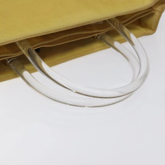 PRADA Hand Bag Nylon Yellow Silver Auth 128229 - Picture 8 of 14